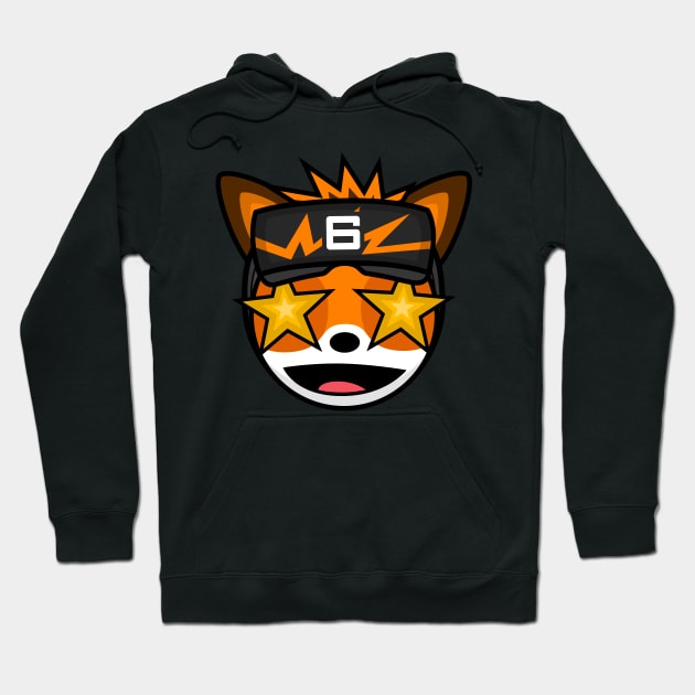 Excited Gamer Fox OpDaMyZr Hoodie by MOULE